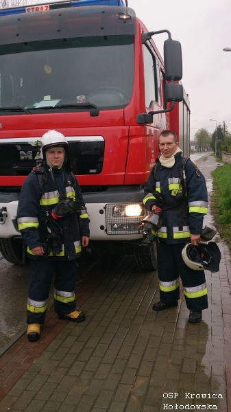 Pożar budynku gospodarczego- Dąbków